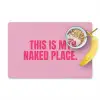 Tekst - Modern - Roze Placemat vinyl groot -zzzproduct_Kitchenyeah-website
