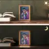 Expressief - Microfoon - Paars Light Box met kabel (Tafellamp) klein -sfeer3