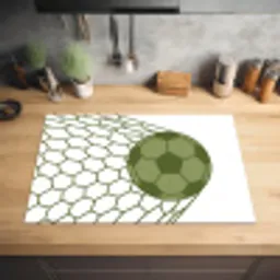 Voetbal - Goal - Sport - Groen Inductie beschermer vinyl 3mm klein -sfeer5