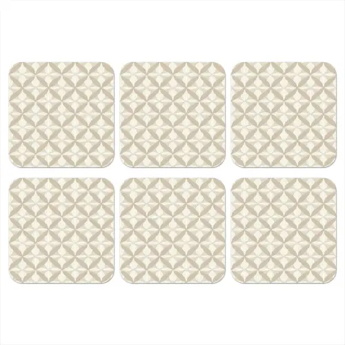 Patroon - Klassiek - Beige onderzetter kurk middel 366 -3d