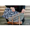 Botanisch - Patroon - Blauw laptophoes neopreen klein 279 -tas