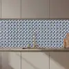 Japan - Patronen - Blauw keuken achterwand 2 middel 871 zz_3dshopping