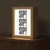 Vintage - Japandi - Decoratie - Black Light Box met kabel (Tafellamp) klein -z3d_website