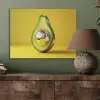 Avocado - Discobal - Geel - Glitter PET vilt klein -sfeer2