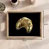 Croissant - Brood - Goud - Zwart Dienblad Rechthoek middel -USP_Formaat