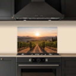Wijngaard - Zonsondergang - Landschap keuken achterwand spatscherm klein -sfeer1