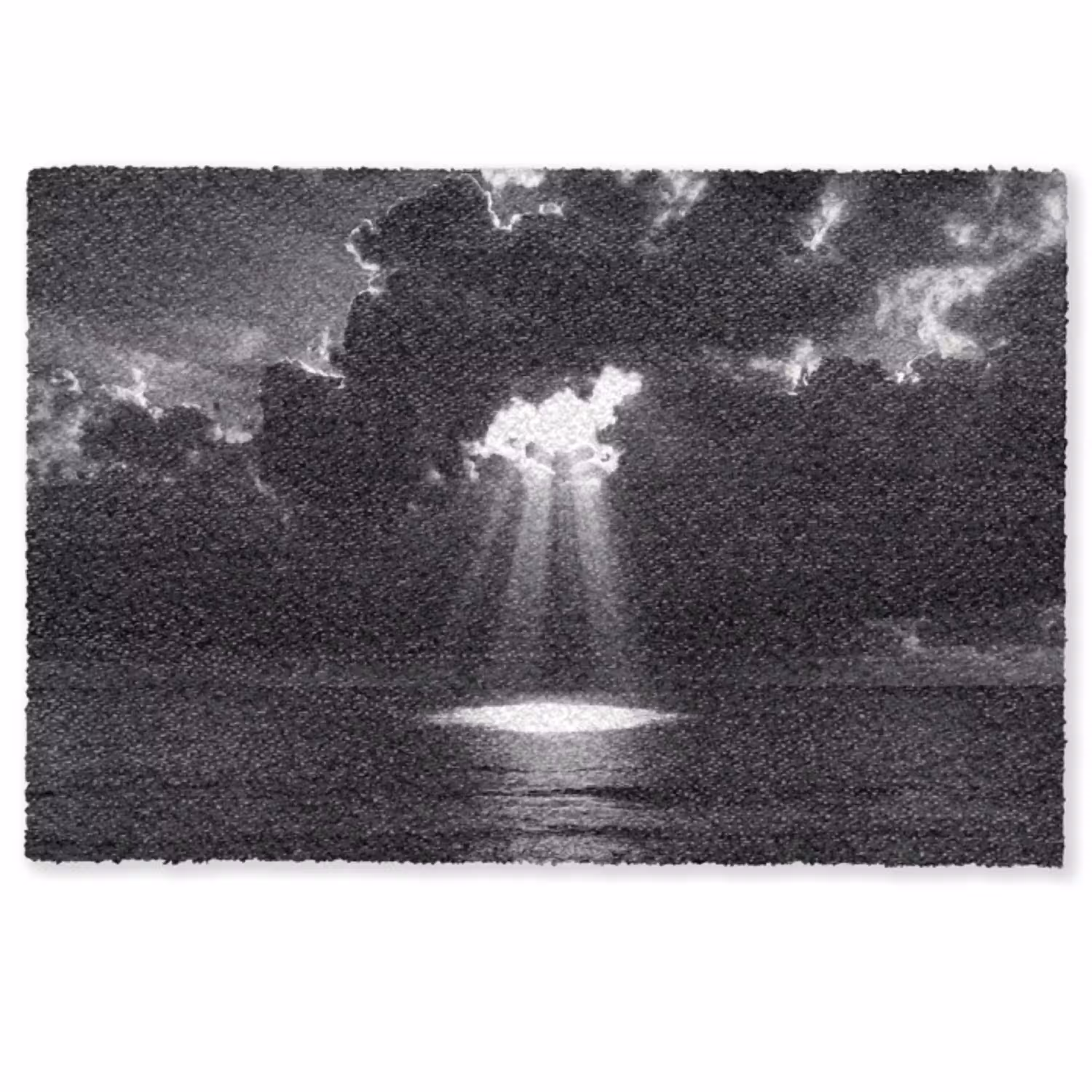 Licht - Wolken - Zee - Zwart-wit - Natuur Deurmat klein -zkaufland3d