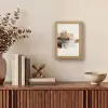 Penseelstreken - Abstract landschap - Rust Light Box met kabel (Tafellamp) klein -sfeer2
