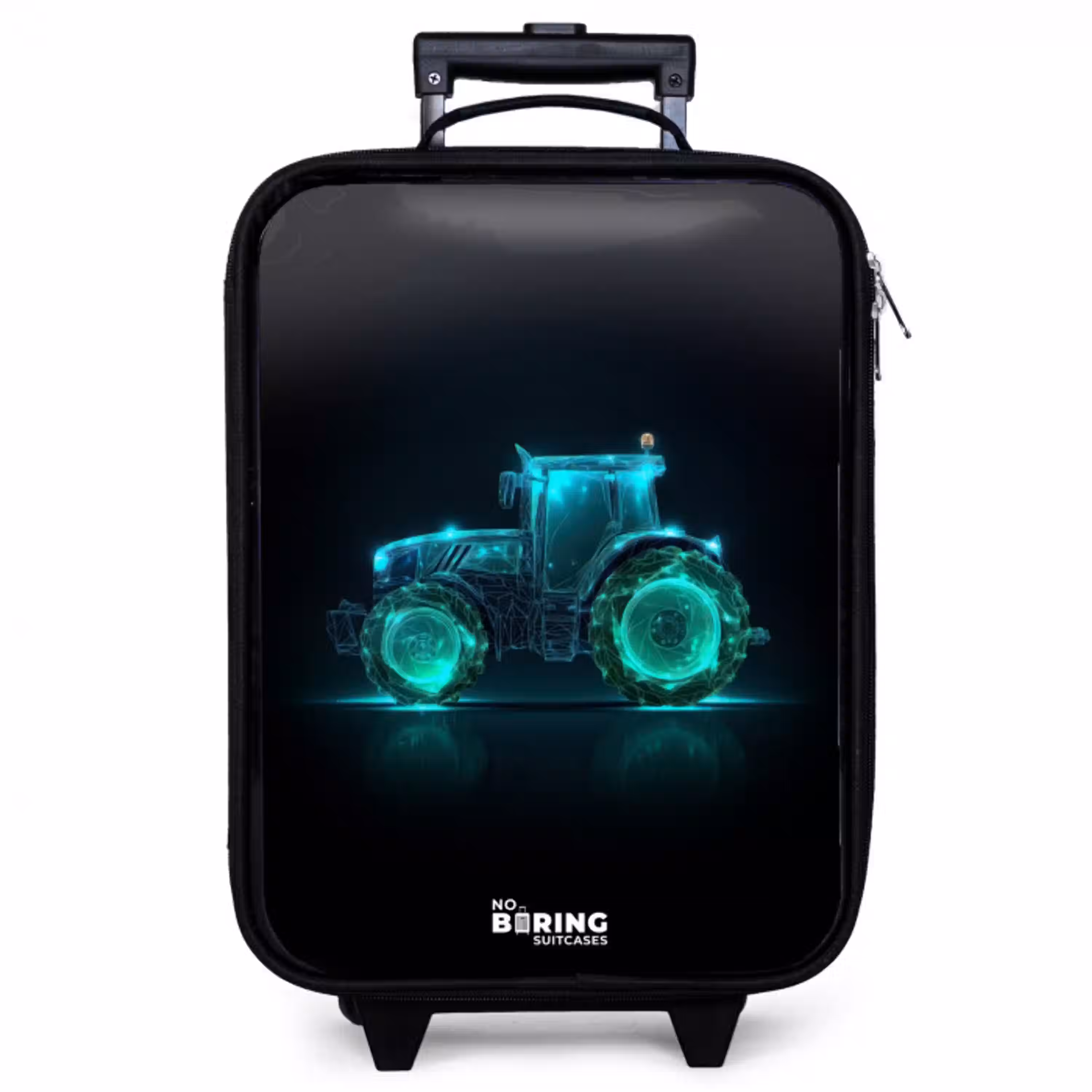 Neontractor op zwarte ondergrond Kinderkoffer - Zwart klein -zzz_website3d