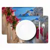 Santorini - Bloemen - Griekenland Placemat vinyl groot -zzsfeer2_Kitchenyeah-website