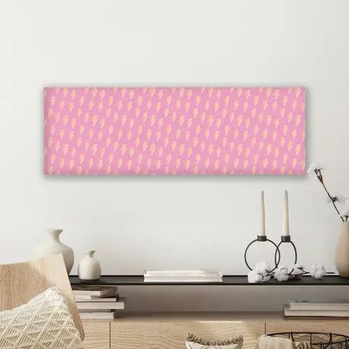 Geel - Bliksem - Roze canvas 2cm klein 828 -sfeer6