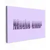 Mucho amor - Paars - Gelaagde letters Tuinposter op houten frame 2 cm dik klein -3d
