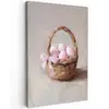 Mand - Eieren - Roze Tuinposter op houten frame 2 cm dik klein -3d
