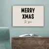 Kerst - Quotes - Merry xmas - Feestdagen - Zwart canvas 2cm klein -sfeer4