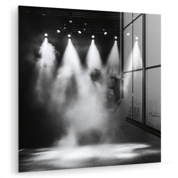 Theaterzaal - Mist - Spotlights - Zwart plexiglas 5mm klein -zzzproduct_nieuw