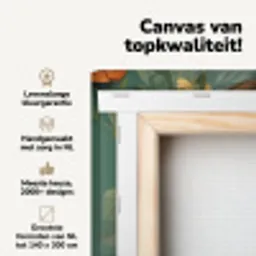 Vrouw - Bloemen - Vlinders - Natuur - Vintage canvas 2cm klein -zzzsfeer2_topdoek