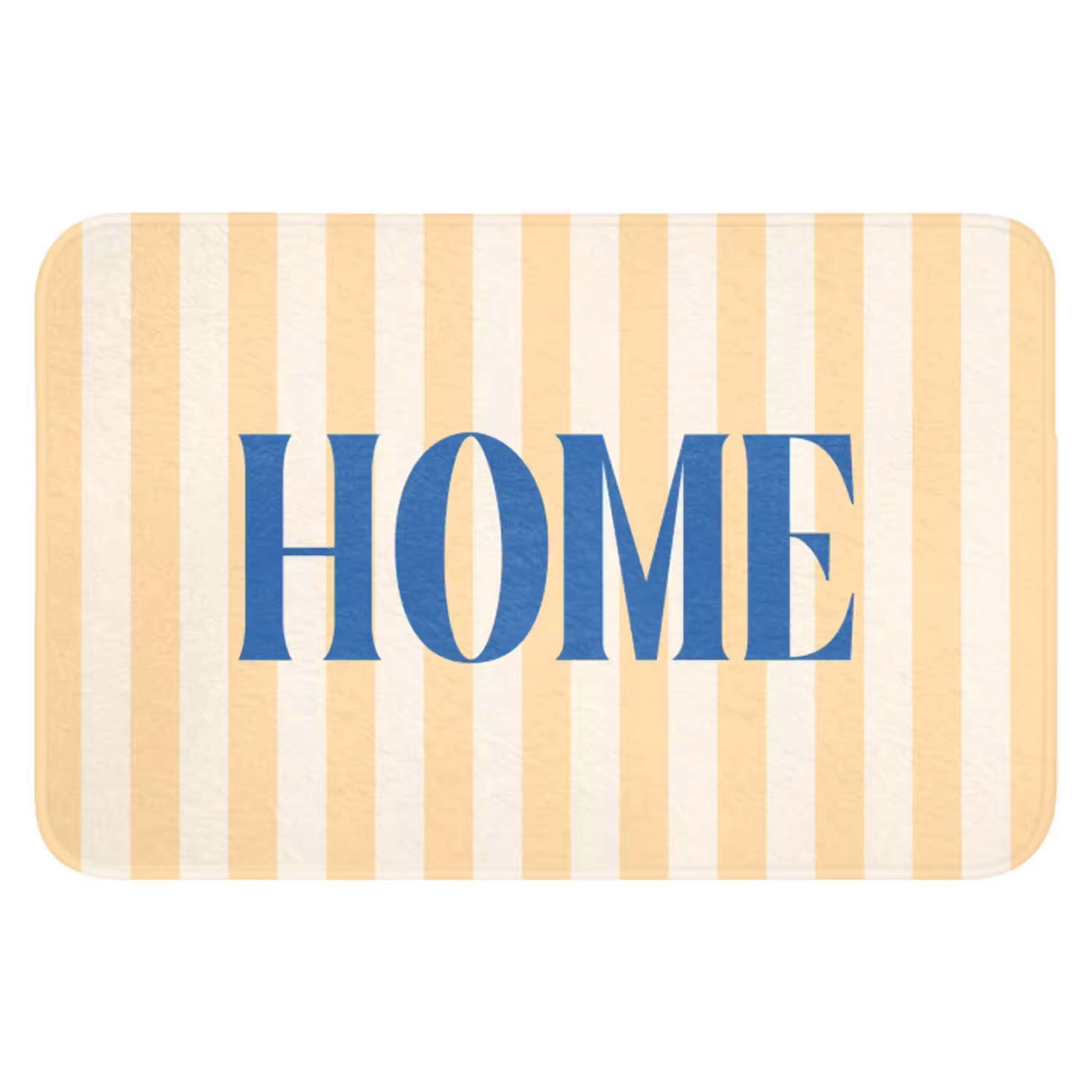 Blauw - Geel - Strepen - Home WCmat klein -3d