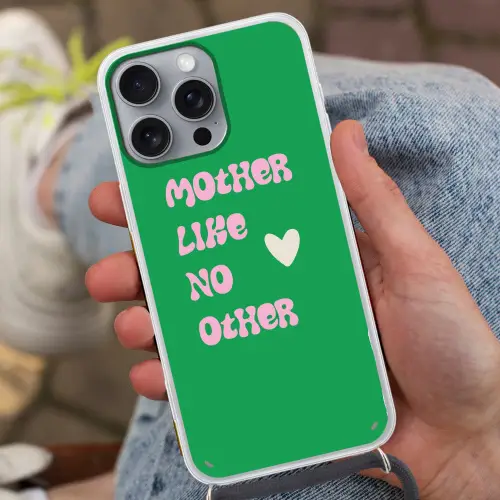 Tekst - Hartje - Moeder - Groen Hoesje iPhone 16 Pro Max met koord klein -sfeer3