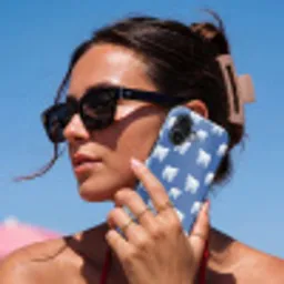 IJsbeer - Patroon - Blauw Toughcase MagSafe Apple iPhone 17 klein 1017 -Sfeer2V