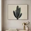Cactus - Subtiel - Groen Textielframe zwart klein -sfeer2