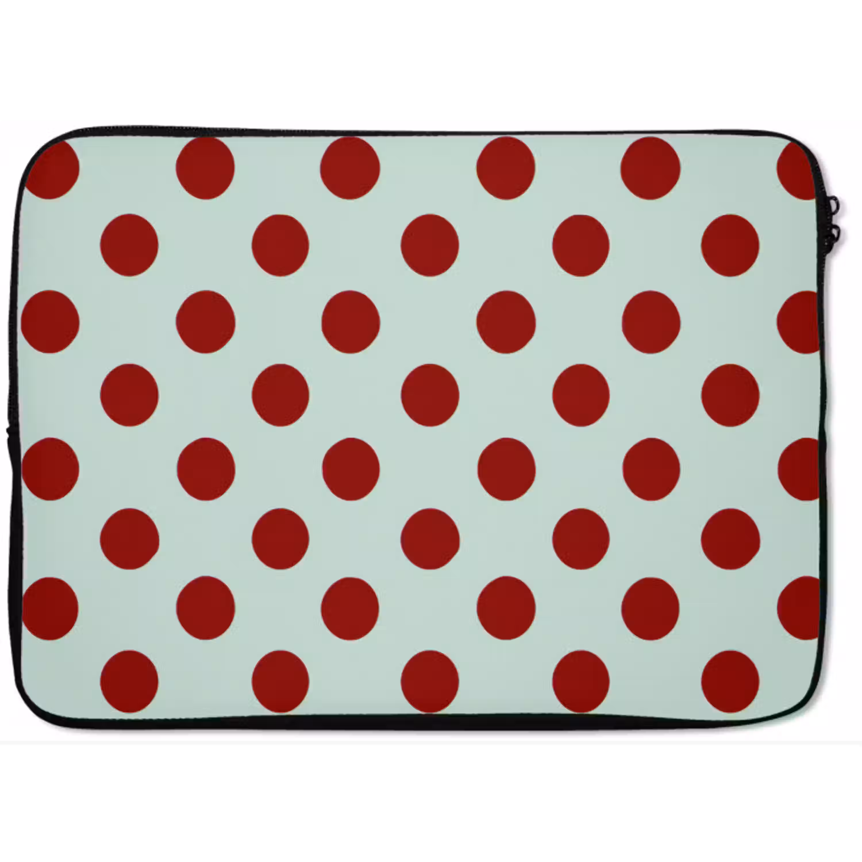 Polka - Dots - Rood laptophoes neopreen klein 279 -zkaufland3dotto