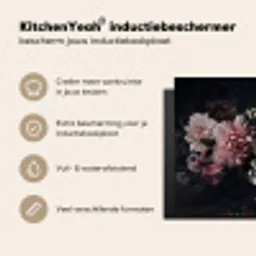 Nachtelijke Flora Symfonie Inductie beschermer vinyl 3mm middel -sfeer2