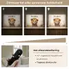 Leeuw - Dieren - Kinderen - Bruin - Meisje Light Box met batterij (Wandlamp kind) middel -USP_dimbaarNL
