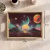 Planeten - Neon - Berglandschap - Zon Dienblad Rechthoek middel -USP_Formaat