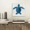 Schildpad - Blauw - Schild plexiglas 5mm klein -sfeer1