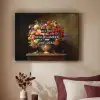 Kleur - Bloemen - Vintage - Bloemenvaas Textielframe - compleet frame klein -sfeer1
