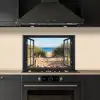 Toegang tot het Strand keuken achterwand spatscherm klein -sfeer1