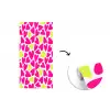 Patroon - Hart - Roze - Groen fotobehang vinyl groot 64 -3d