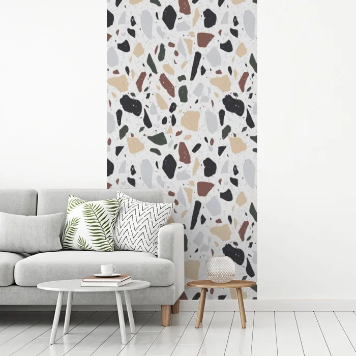 Terrazzo -  Patroon - Kleurrijk - Klei fotobehang vinyl groot 64 -woonkamer
