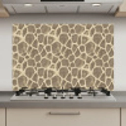 Giraf - Patroon - Beige - Bruin keuken achterwand spatscherm klein 900 -3d_website
