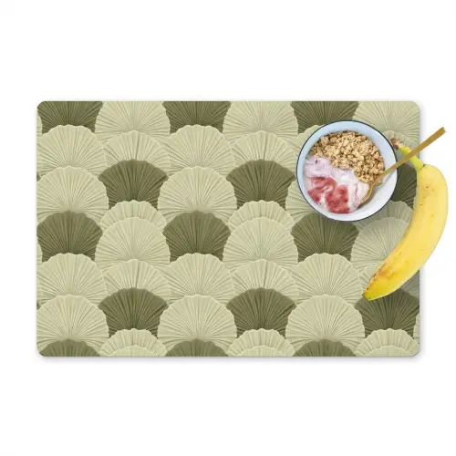 Bladeren - Structuur - Groen Placemat vinyl groot 368 -zzzproduct_Kitchenyeah-website