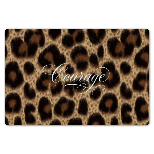 Luipaardprint - Bruin - Courage - Sierlijk Placemat vinyl groot -zzsfeer1_Kitchenyeah-website