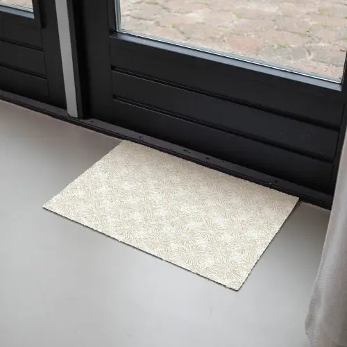 Abstract - Motief - Beige Deurmat klein 898 -sfeer2