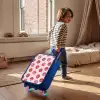 Hartje - Smiley - Patroon Kinderkoffer - Blauw klein -sfeer1