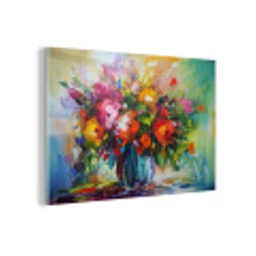 Bloemen - Kleurrijk - Bloempot - Olieverf plexiglas 5mm klein -z3d