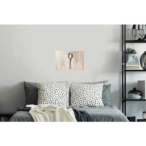 Lepel - Verf - Zilver Muursticker klein -slaapkamer