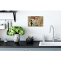 Graffiti - Banksy - Meisje - Street art Muursticker klein -keuken