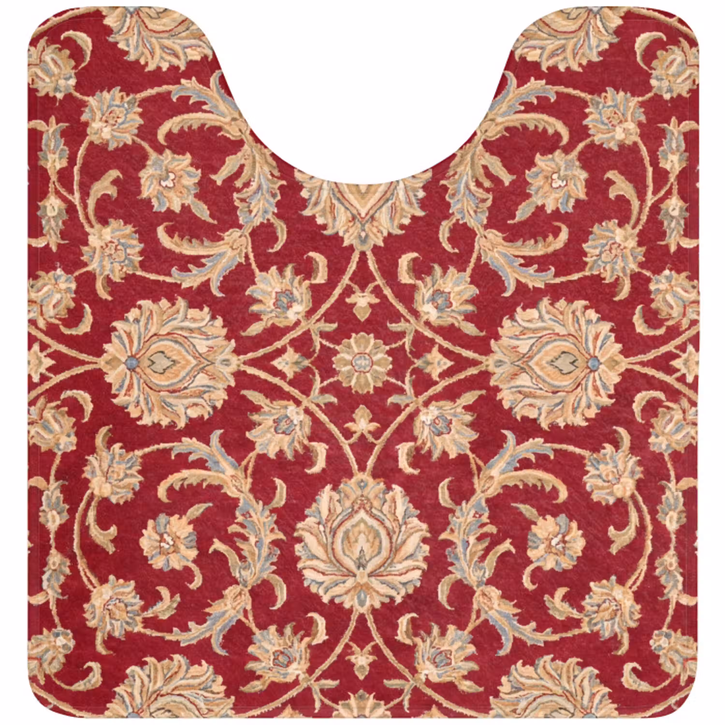 Patroon - Bloem - Klassiek - Oosters - Rood WCmat U-uitsnede middel -3d