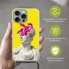 Buste - Slangen - Geel Hoesje iPhone 16 Pro Max met koord klein -sfeer2_NL