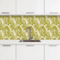 Palmblad - Patroon - Groen keuken achterwand 2 middel 871 -3d