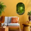 Jungle - Groen - Natuur - Tropisch - Planten Wandcirkel Ovaal Forex klein -sfeer4