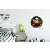 Kerstman - Kerst - Winter - Kerstboom Wandcirkel aluminium klein -kinderkamer