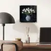 Wit - Bloemen - Tulpen - Vaas plexiglas 5mm klein -sfeer6