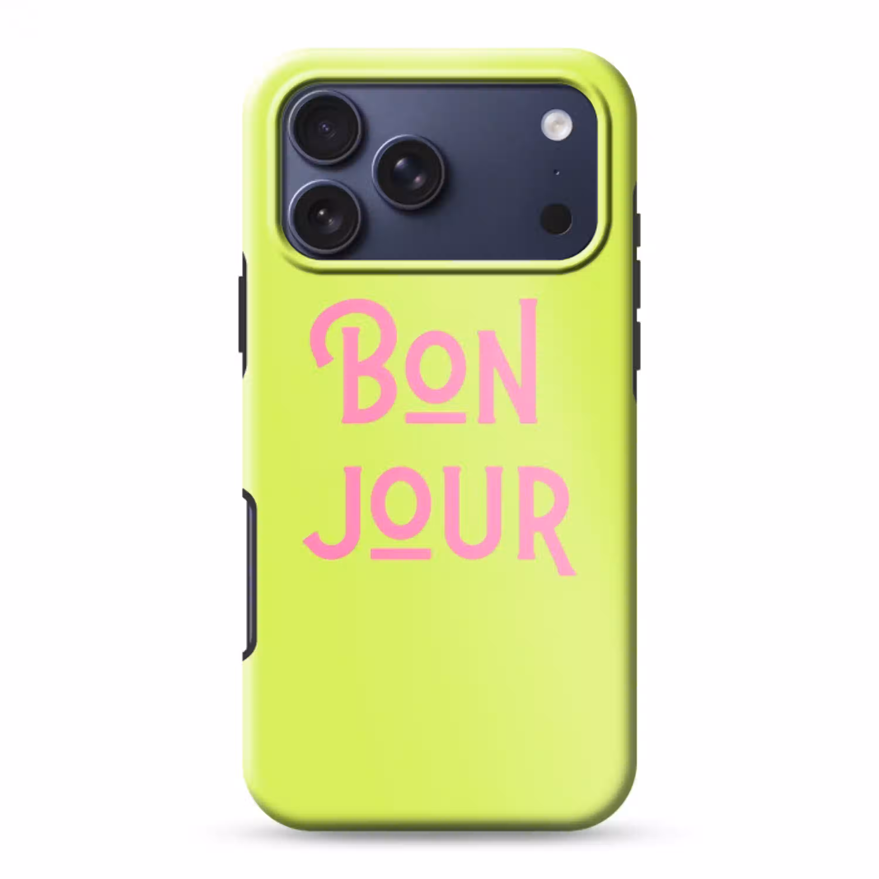 Groen - Roze bonjour - art-deco Toughcase MagSafe Apple iPhone 17 Pro Max klein -3d