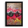 Street art - Handen - Graffiti - Kunst - Banksy fotolijst zwart zonder passe partout klein -3d