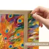 Pauw - Dieren - Schilderij - Regenboog Light Box met batterij (Wandlamp) middel -USP_websiteprintNL